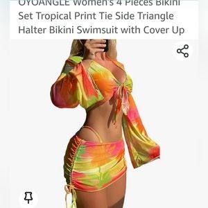 Women's 4 piece bikini set